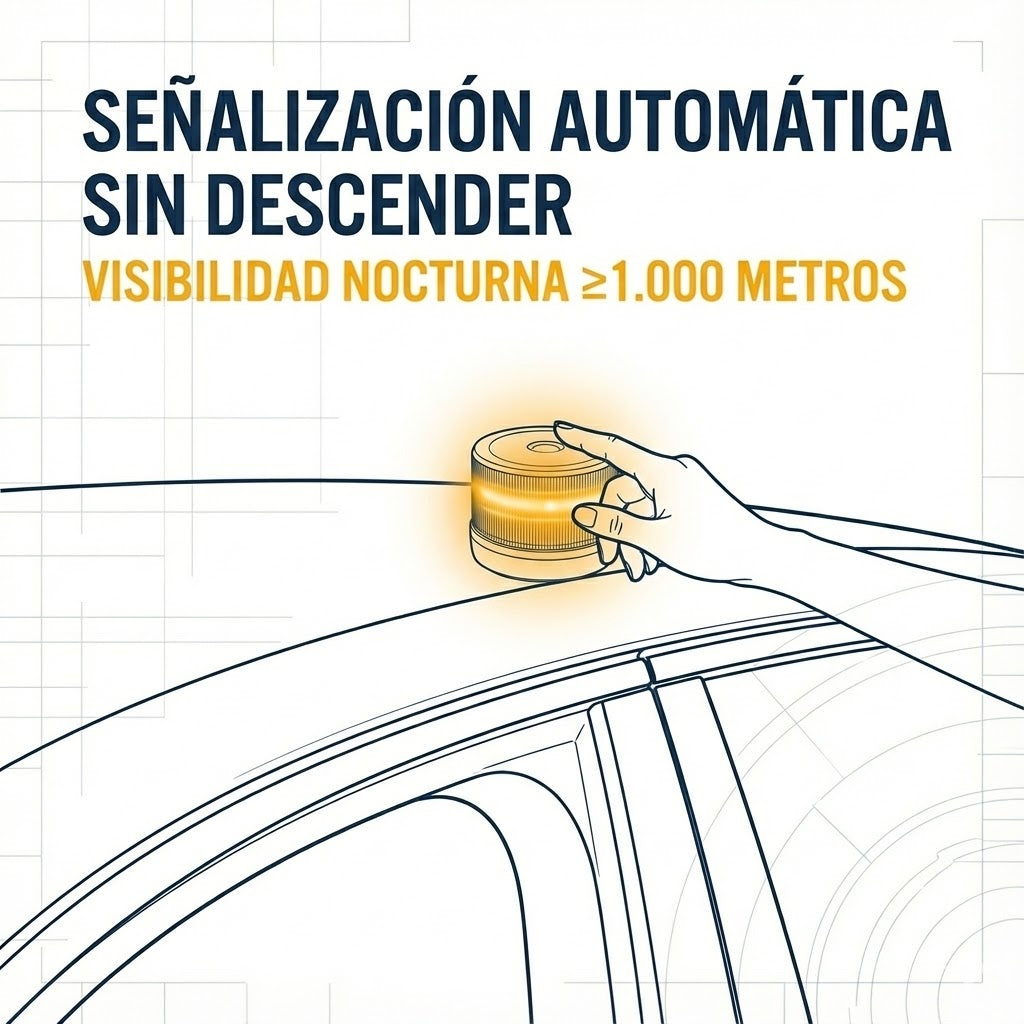 Baliza V16 Conectada DGT 3.0 – Homologada y Geolocalizable